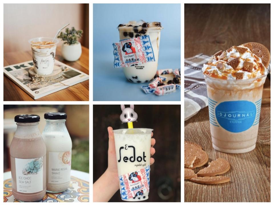  Minuman Kekinian Berbahan Marie Regal & Permen White Rabbit