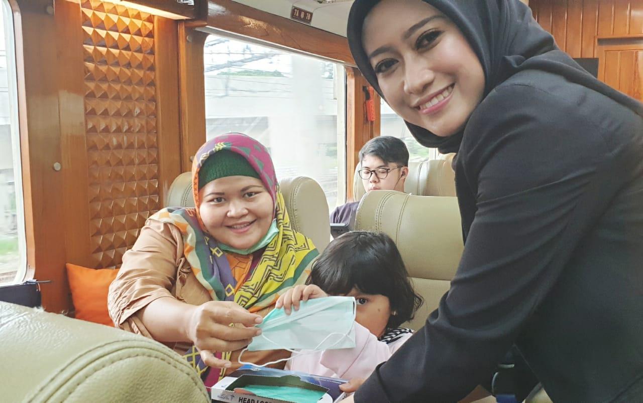  PT Kereta Api Pariwisata Sediakan Masker & Hand Sanitizer