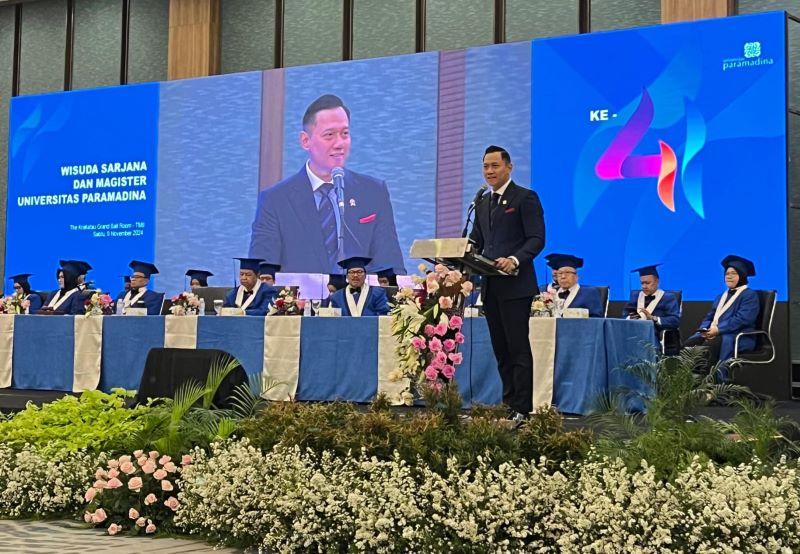  Hadiri Wisuda Universitas Paramadina, Menteri AHY: Paramadina Harus Menjadi Superteam Bangsa Ini