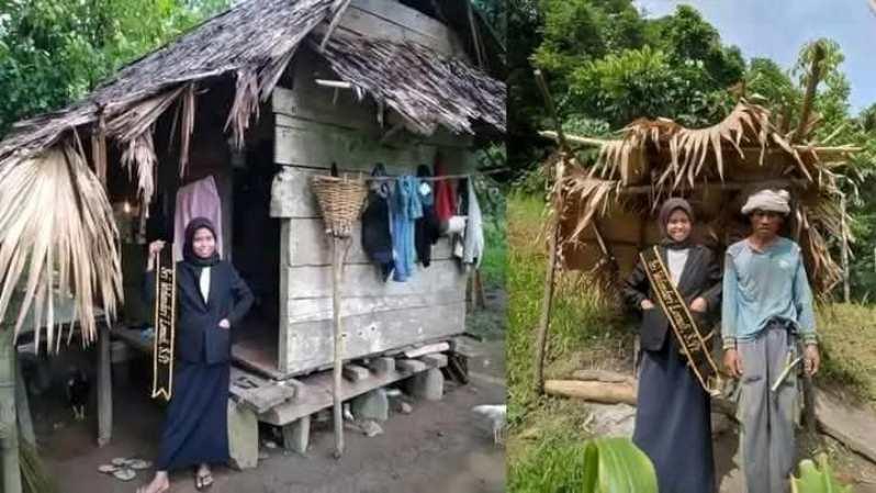  Kisah Haru di Balik Foto Wisuda di Depan Gubuk