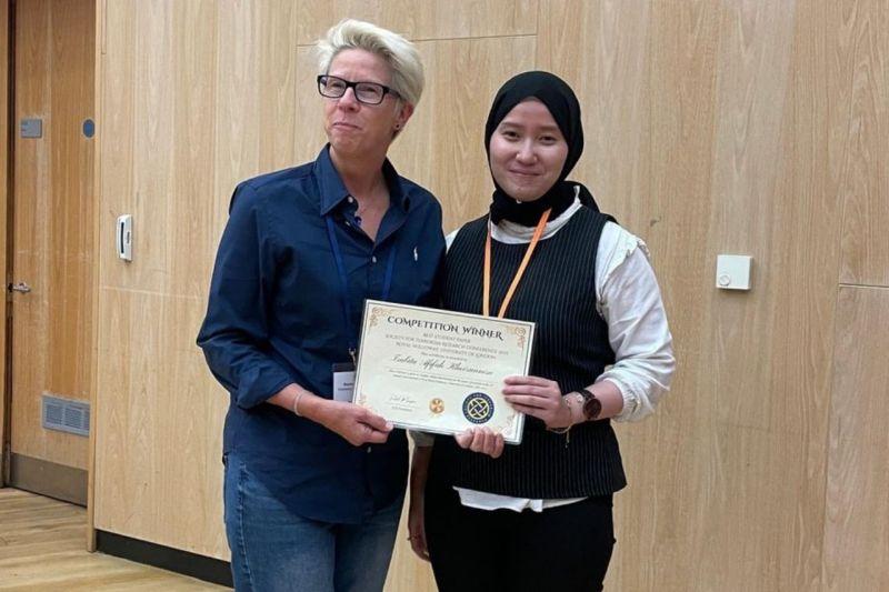  Mahasiswa UI Tsabita Khoirunnisa Raih Best Student Paper di London