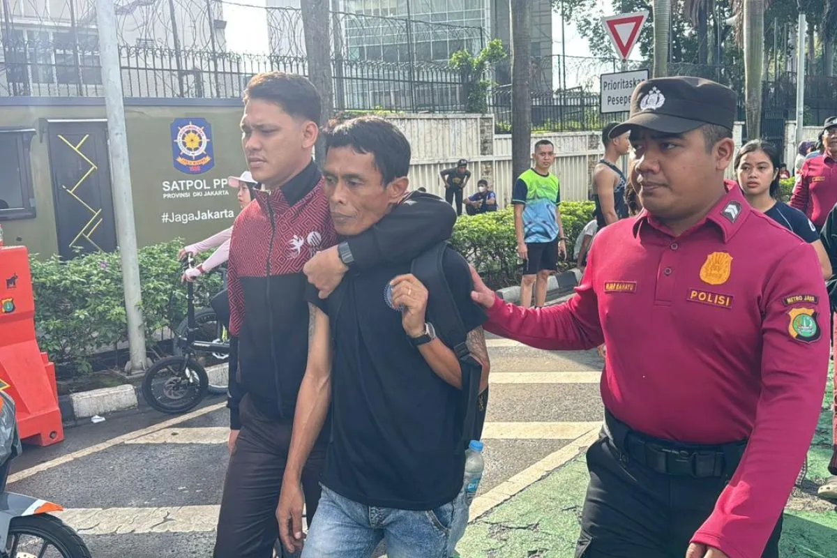 Dua Pencopet Diamankan Polisi saat CFD di Bundaran HI