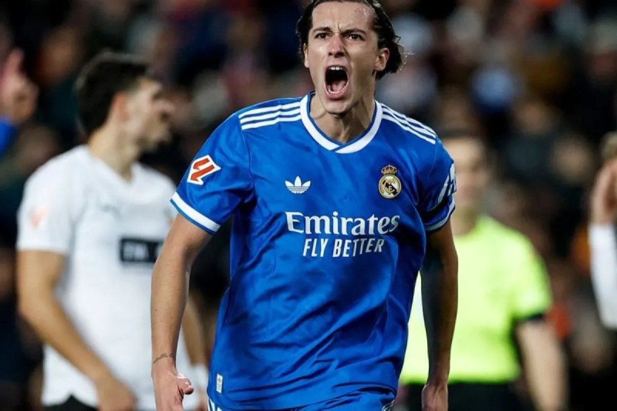 Real Madrid Kalahkan Valencia 2-0, Mbappe dan Carreras Jadi Pahlawan   