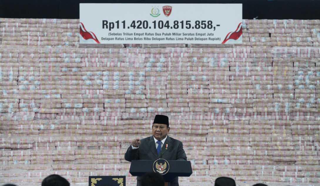 Prabowo Saksikan Penyelamatan Uang Negara Rp11,4 Triliun, Total Tembus Rp31,3 Triliun