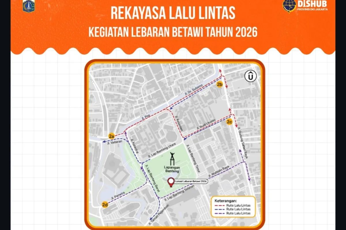 Ada Lebaran Betawi, Lalin Sekitar Lapangan Banteng Dialihkan