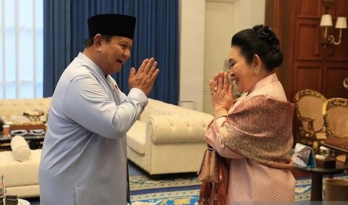 Momen Hangat, Prabowo Beri Ucapan Ultah untuk Titiek Soeharto Lewat Video