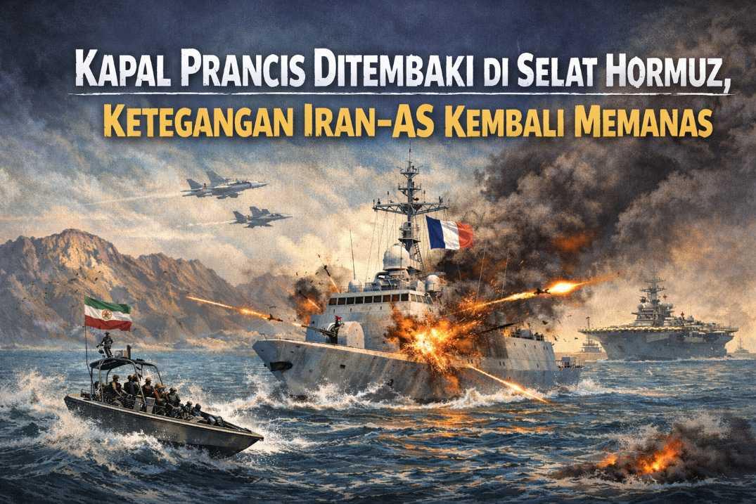 Kapal Prancis Ditembaki di Selat Hormuz, Ketegangan Iran-AS Kembali Memanas