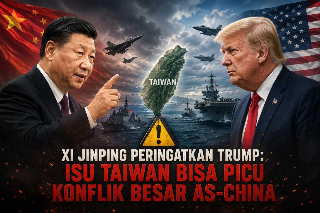 Xi Jinping Peringatkan Trump: Isu Taiwan Bisa Picu Konflik Besar AS-China