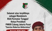 PMKRI Jakarta Pusat Gelar RUAC 2026, Yohanes Jonianus Taek Resmi Pimpin Periode 2026/2027