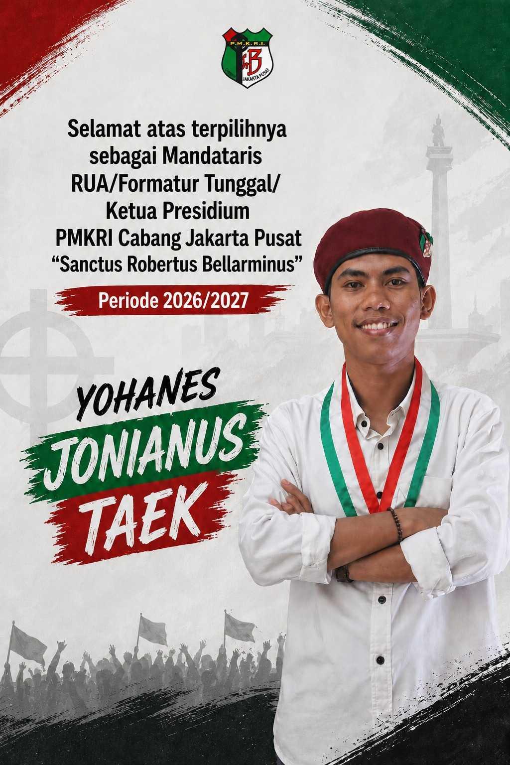 PMKRI Jakarta Pusat Gelar RUAC 2026, Yohanes Jonianus Taek Resmi Pimpin Periode 2026/2027