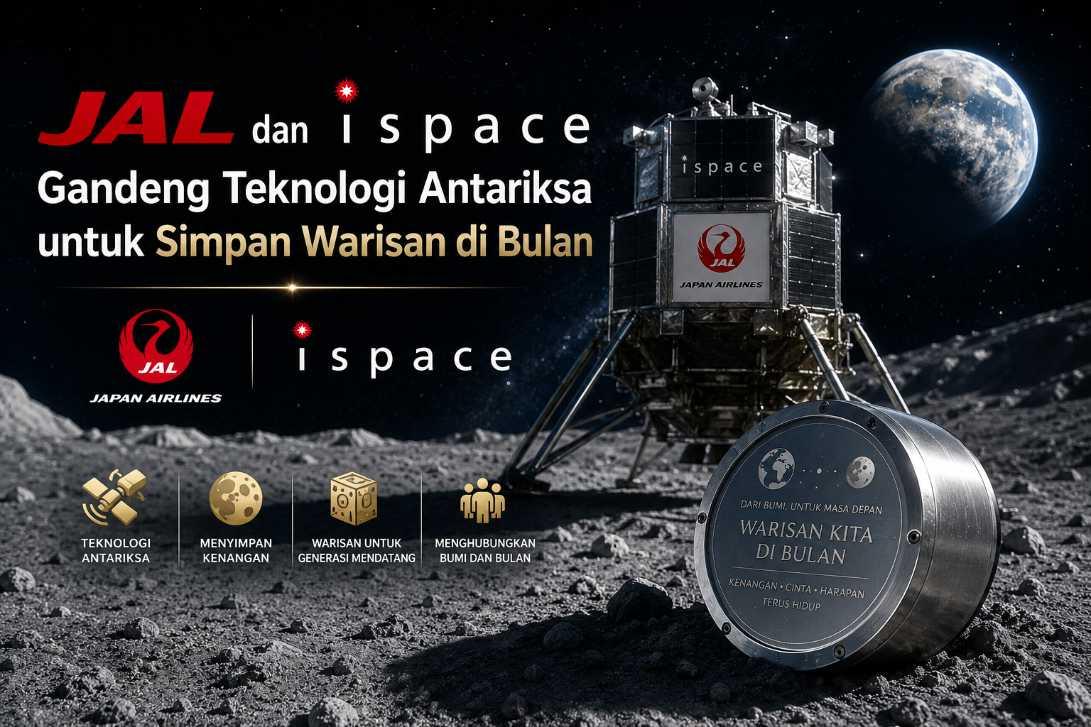 Jepang Siap Kirim Warisan Budaya ke Bulan, JAL Buka Era Baru Pariwisata Antariksa