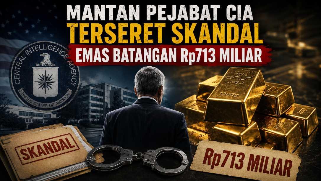 Eks Pejabat CIA Didakwa Sembunyikan 300 Emas Batangan di Rumah, Nilainya Rp713 Miliar