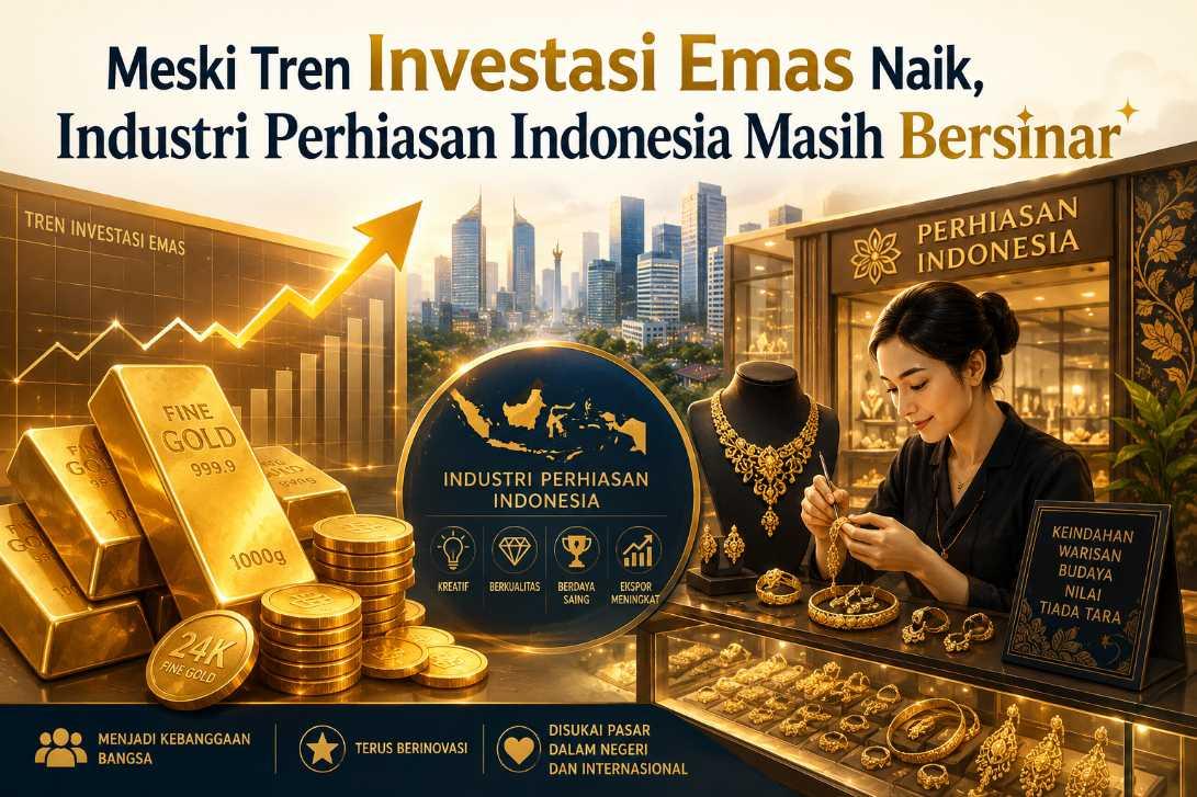 Meski Tren Investasi Emas Naik, Industri Perhiasan Indonesia Masih Bersinar