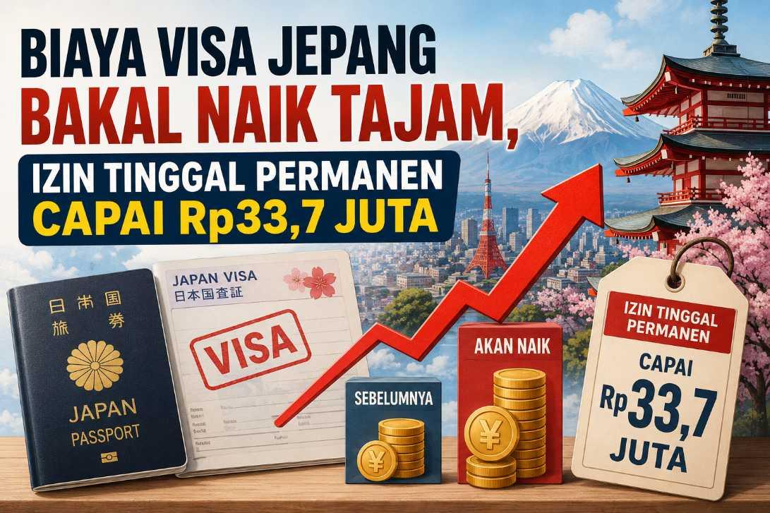 Biaya Visa Jepang Bakal Naik Tajam, Izin Tinggal Permanen Capai Rp33,7 Juta