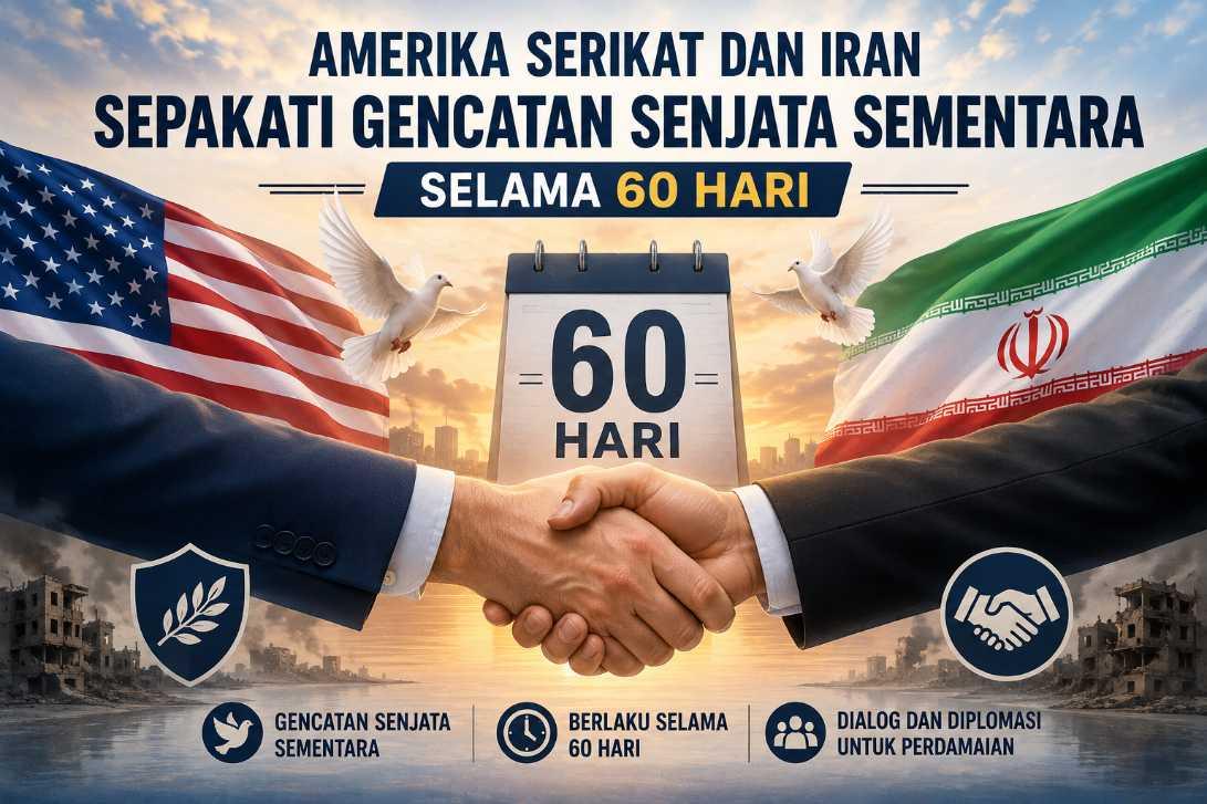 AS dan Iran Capai Kesepakatan Awal Gencatan Senjata 60 Hari, Perundingan Nuklir Berlanjut
