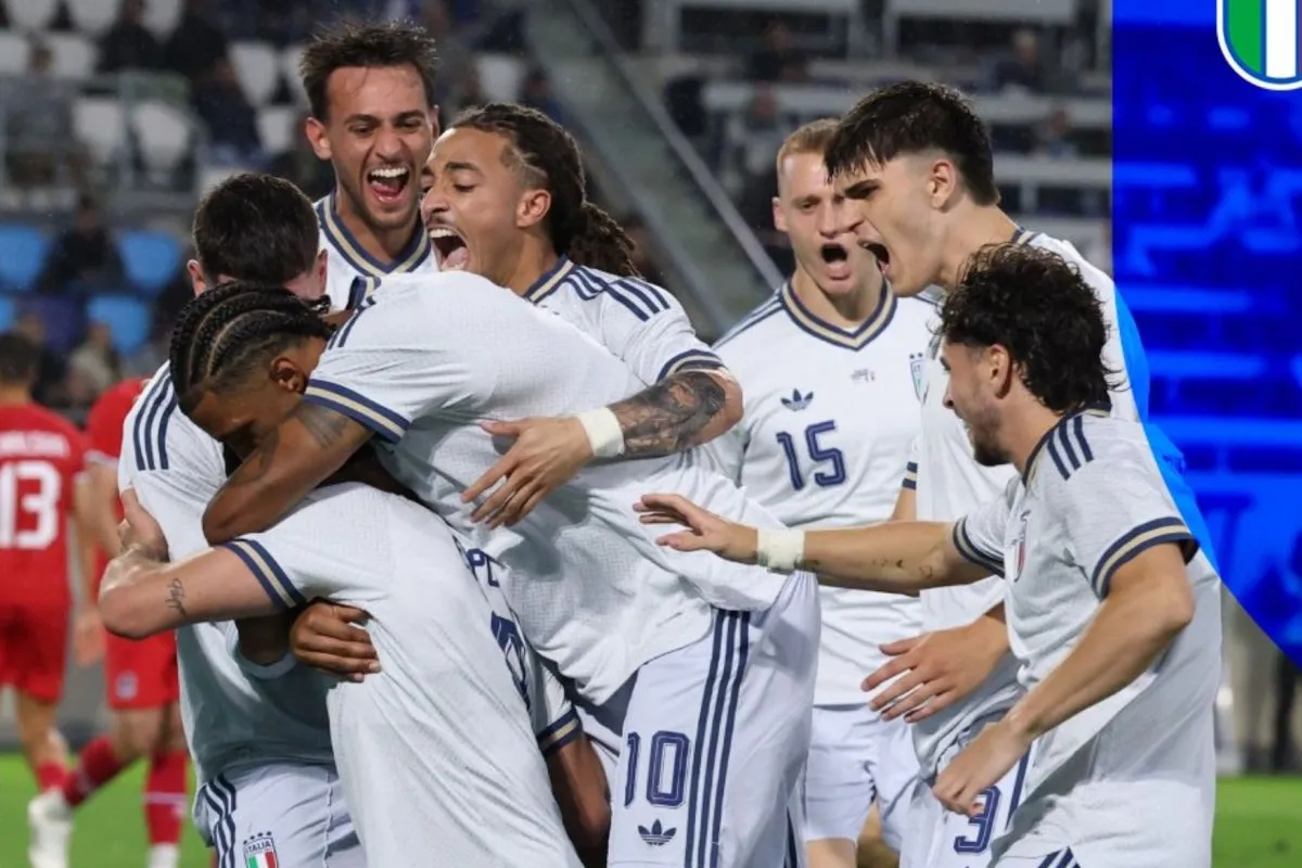 Pio Esposito Antar Italia Raih Kemenangan Tipis atas Luksemburg