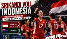 Indonesia Bungkam Australia 3-0, Tutup AVC Women’s Volleyball Cup 2026 di Posisi Kelima