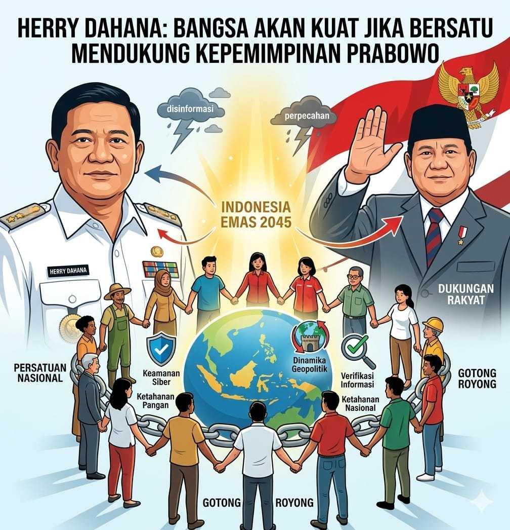 Herry Dahana: Persatuan Nasional Jadi Kunci Menghadapi Tantangan Global dan Mendukung Kepemimpinan Prabowo