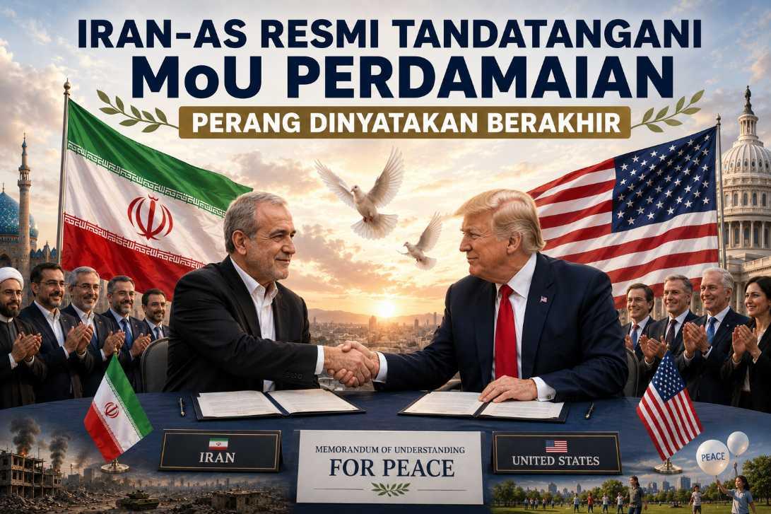 Iran-AS Resmi Tandatangani MoU Perdamaian, Perang Dinyatakan Berakhir