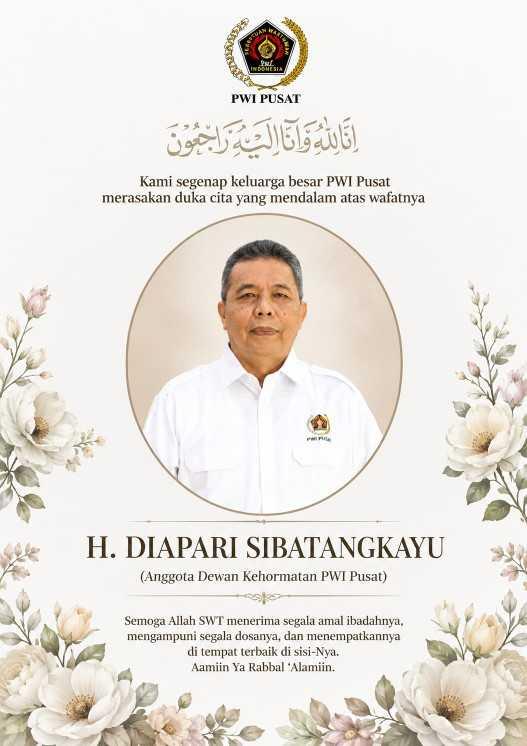 PWI Pusat Berduka, Wartawan Senior H. Diapari Sibatangkayu Wafat di Usia 63 Tahun