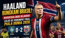  Haaland Bungkam Brasil! Norwegia Ukir Sejarah Lolos ke Perempat Final Piala Dunia 2026