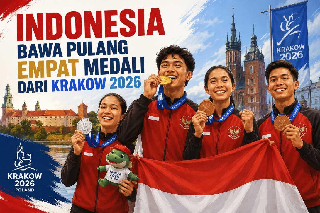 Indonesia Bawa Pulang Empat Medali dari Krakow 2026, Desak Made Rita Bersinar