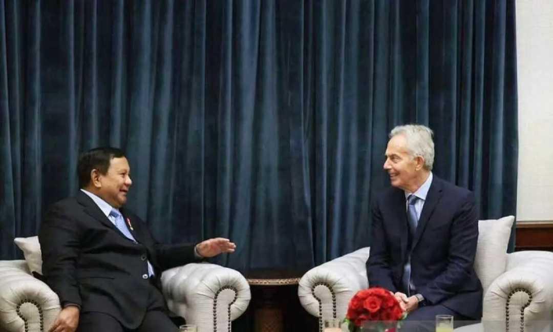 Prabowo dan Tony Blair Bertukar Pandangan soal Perkembangan Global di Jakarta