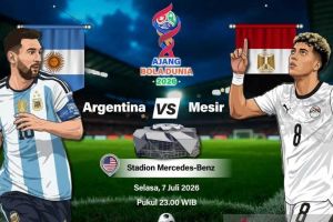 Messi vs Salah! Susunan Pemain Argentina vs Mesir di 16 Besar Piala Dunia 2026, Duel Dua Bintang Dunia
