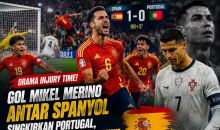  Drama Injury Time! Gol Mikel Merino Antar Spanyol Singkirkan Portugal, Perjalanan Cristiano Ronaldo Berakhir