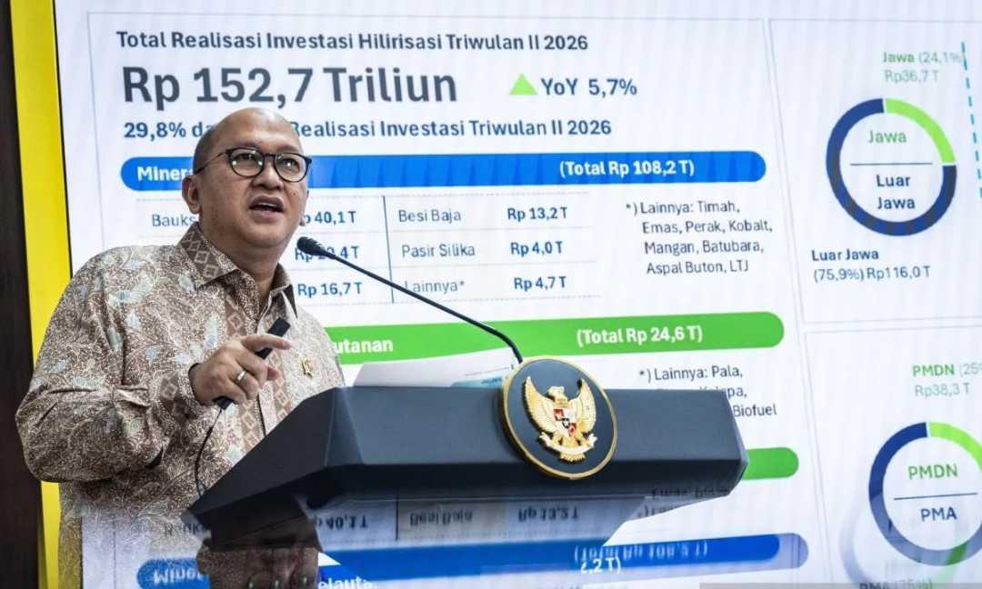 Investasi Tembus Rp1.010 Triliun di Semester I 2026, Ekonom: Daya Tarik Indonesia Masih Kuat