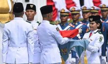 Perwakilan Kalbar Celina Theo Terpilih Bawa Baki Bendera Merah Putih di Istana Merdeka