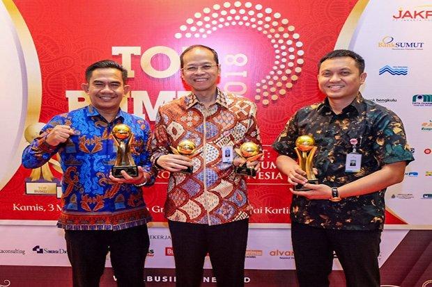  Bank BJB Borong Tiga Penghargaan Sekaligus di Ajang TOP BUMD 2018