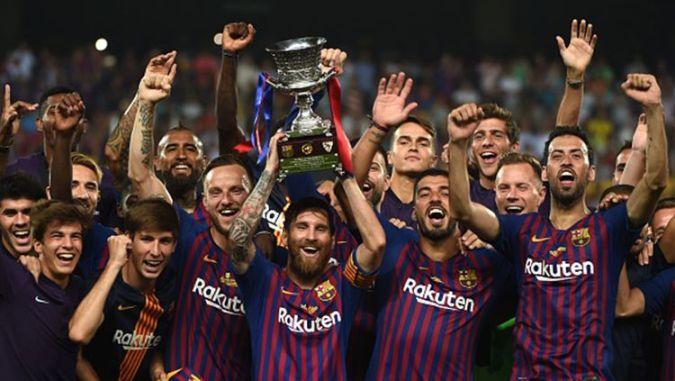  Taklukkan Sevilla, Barca Raih Piala Super Spanyol