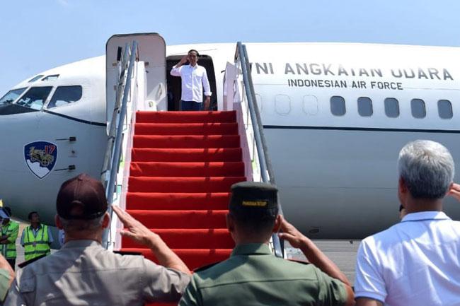  Presiden Jokowi Bertolak ke Palu Tinjau Daerah Terdampak Gempa