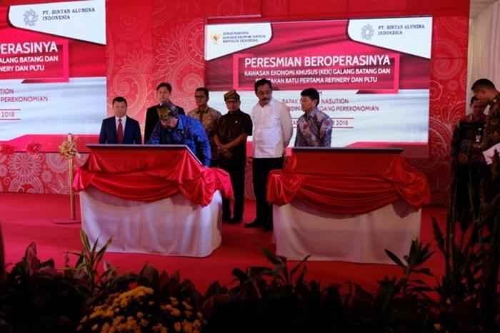  Kawasan Ekonomi Khusus Galang Batang di Resmikan Menko Perekonomian