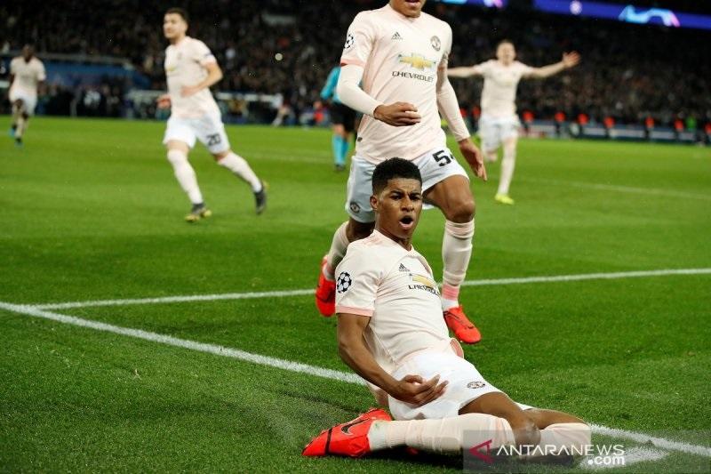  Penalti Rashford Sukses Antar Manchester United Tumbangkan PSG 