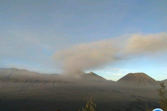  Bromo Diguyur Abu Vulkanik dan Tercium Bau Belerang