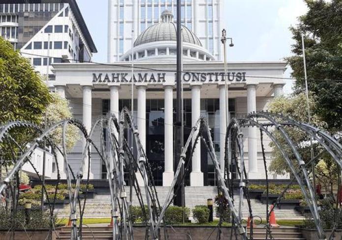  Amankan Sidang MK, Polisi Pasang Kawat Berduri dan Penutupan Jalan