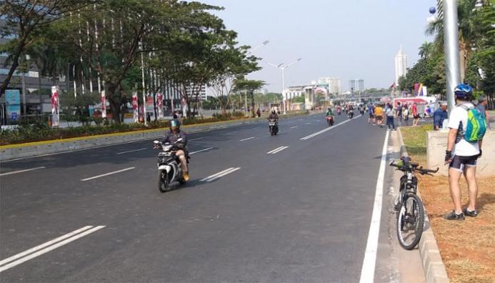  Jalan Merdeka Barat Kembali Dibuka untuk Umum