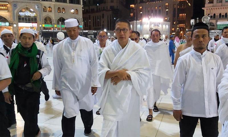 Pimpinan Haji Melayat KH Maimun Zubair di RS An Nur Mekkah