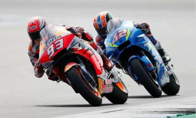  Marquez tak Senang Kecolongan di Tikungan Sirkuit Silverstone