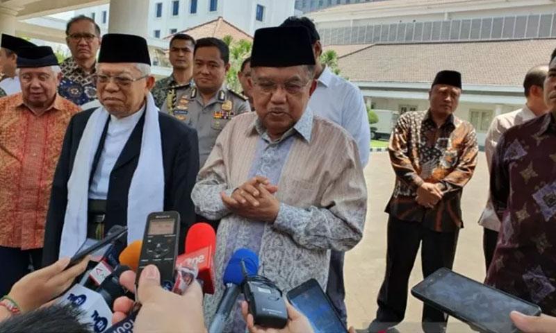  Jusuf Kalla Undang Maruf Amin Salat Jumat di Istana Wapres
