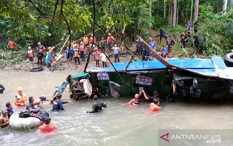  Tiga Korban Bus Sriwijaya Belum Diketahui Identitasnya