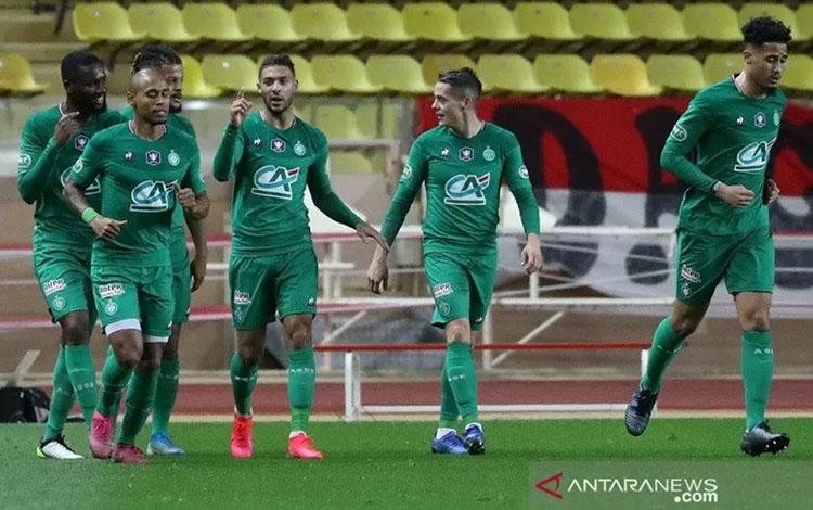  Saint-Etienne Singkirkan Monaco Menuju Perempat Final Piala Prancis