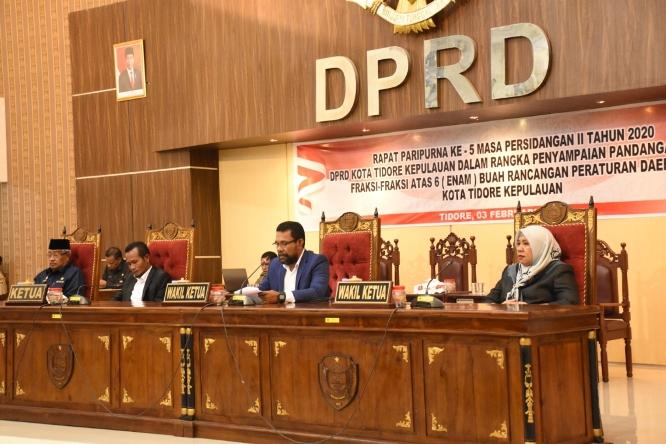  Enam Ranperda Tidore Disetujui