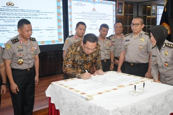  Ketua BPK Hadiri Pencanangan WBK dan WBBM di Mabes Polri