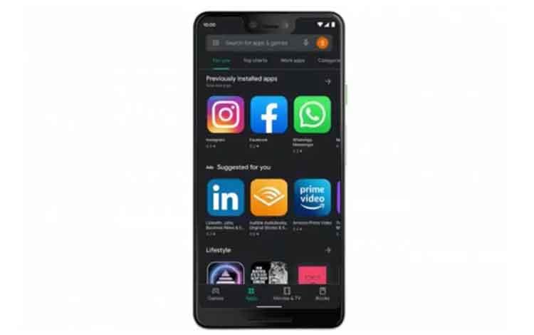  Google Play Store Mode Gelap Kini Tersedia di Semua Perangkat Android