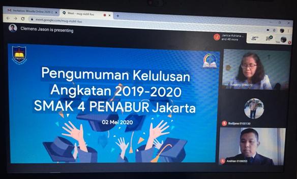  Terhalang Pandemik, SMAK PENABUR Jakarta Lakukan Wisuda secara Daring