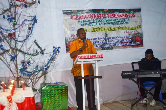  Bupati Sorsel Rayakan Natal Bersama Warga Sulawesi Utara