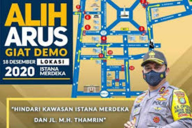  Ini Pengalihan Arus terkait Aksi 1812